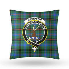 Davidson Ancient Tartan Crest Pillow Cover