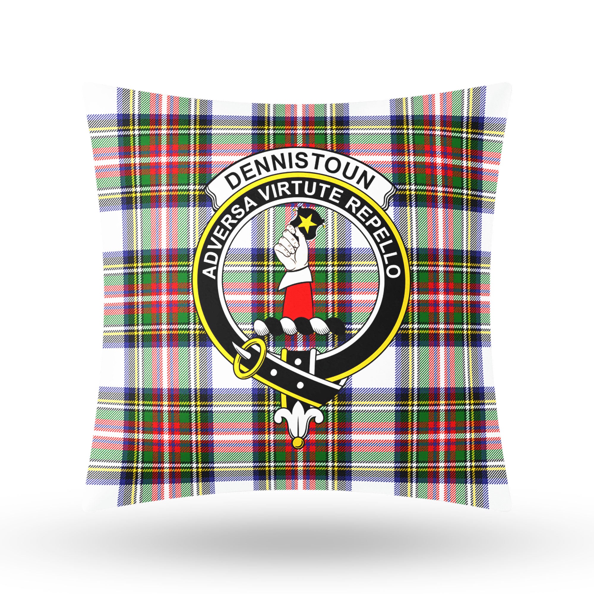 Dennistoun Tartan Crest Pillow Cover