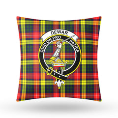 Dewar Tartan Crest Pillow Cover