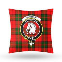 Dunbar Modern Tartan Crest Pillow Cover