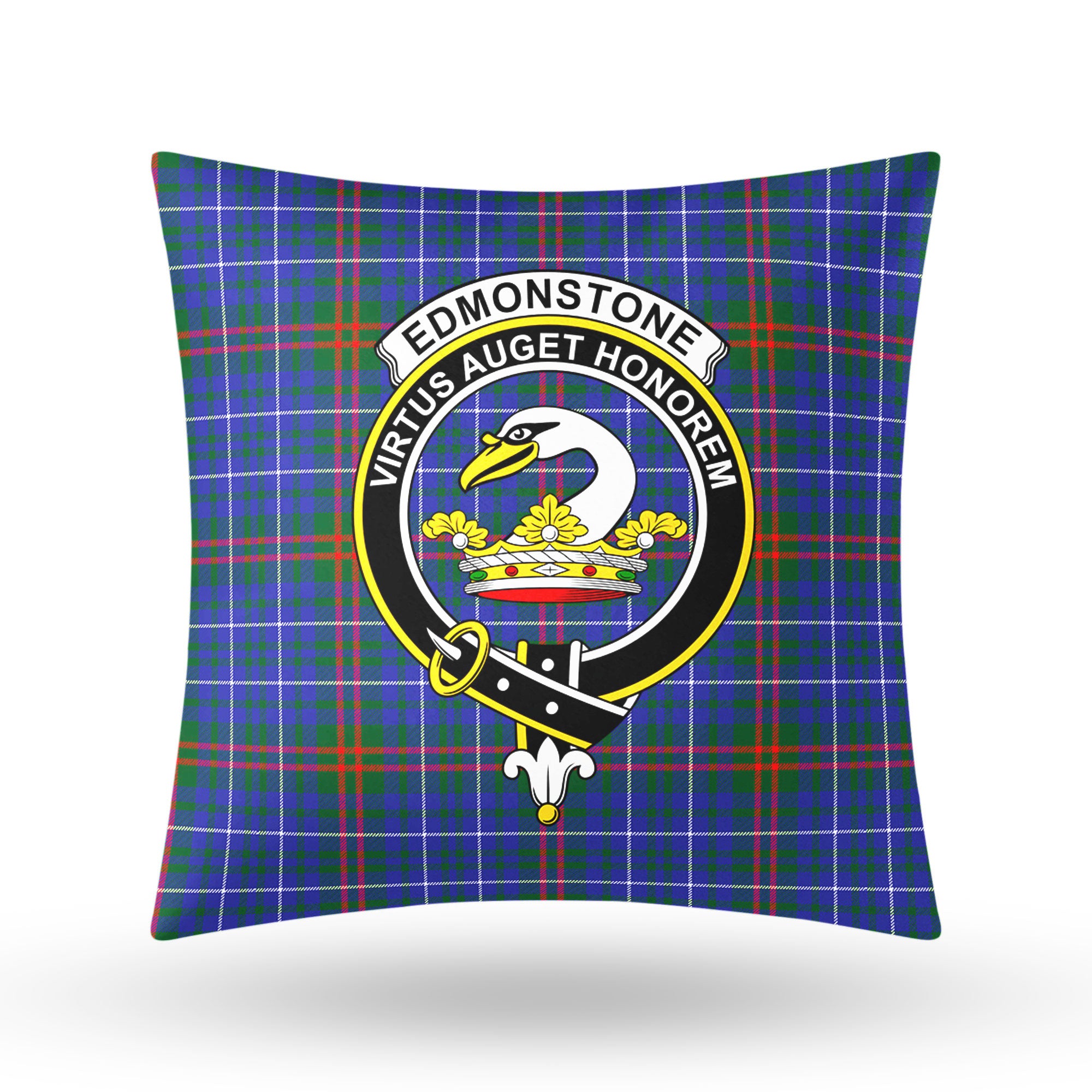 Edmonstone Tartan Crest Pillow Cover