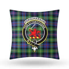 Farquharson Ancient Tartan Crest Pillow Cover