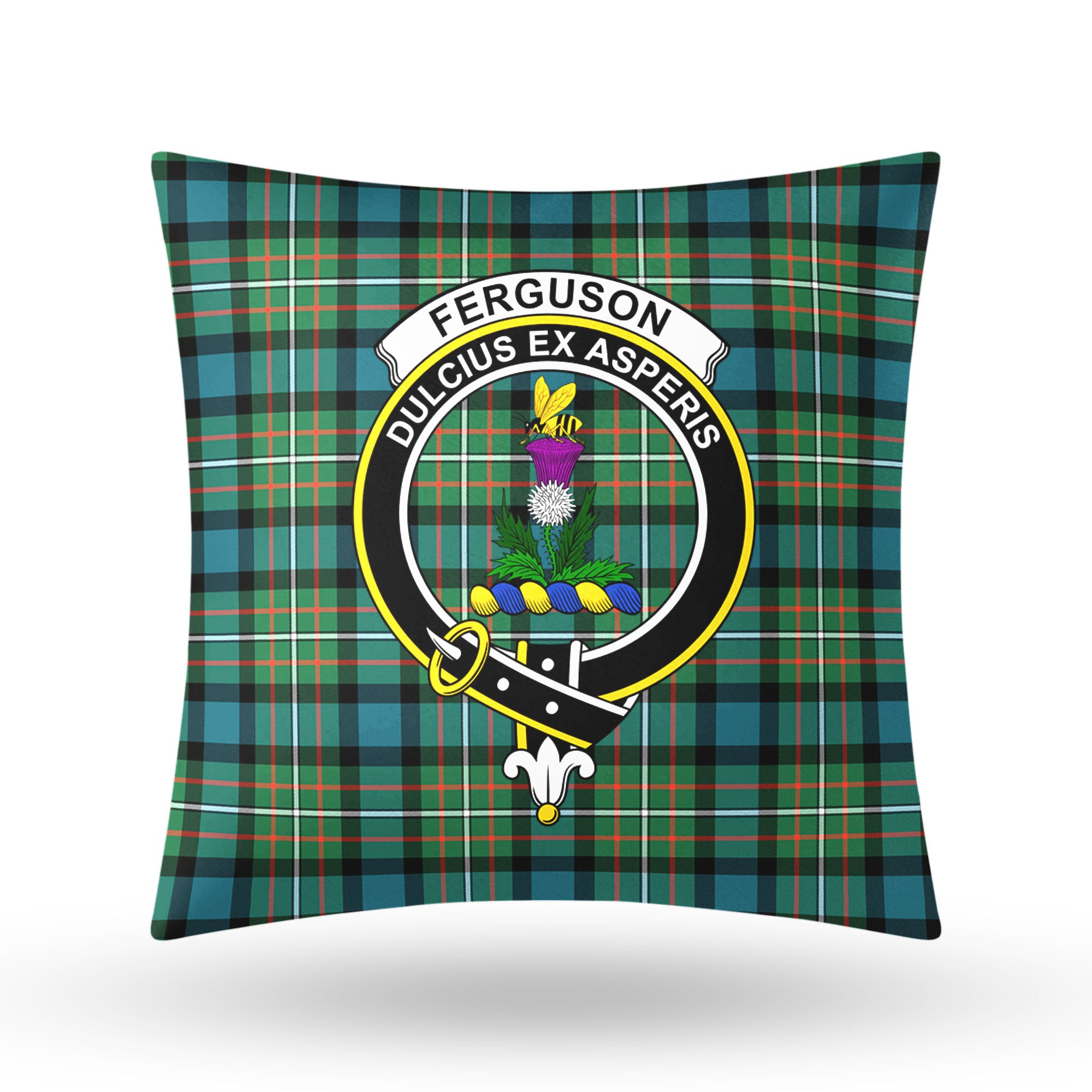 Ferguson Ancient Tartan Crest Pillow Cover