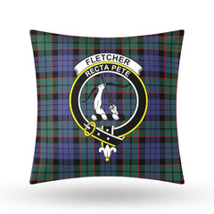 Fletcher Modern Tartan Crest Pillow Cover