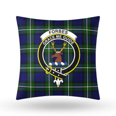 Forbes Modern Tartan Crest Pillow Cover