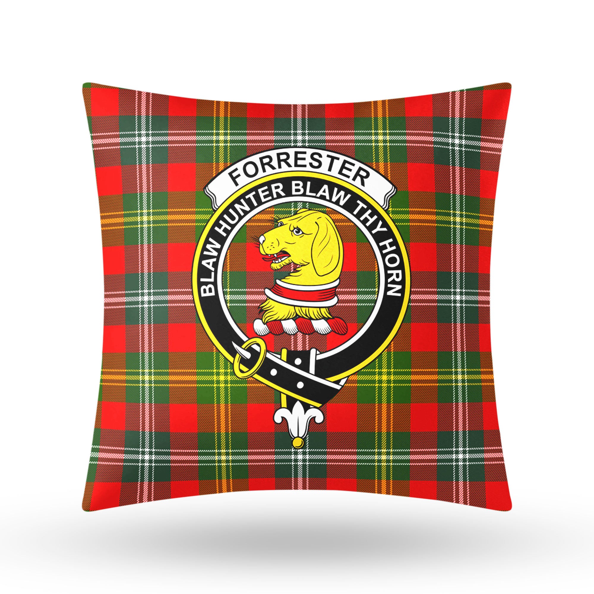 Forrester Tartan Crest Pillow Cover