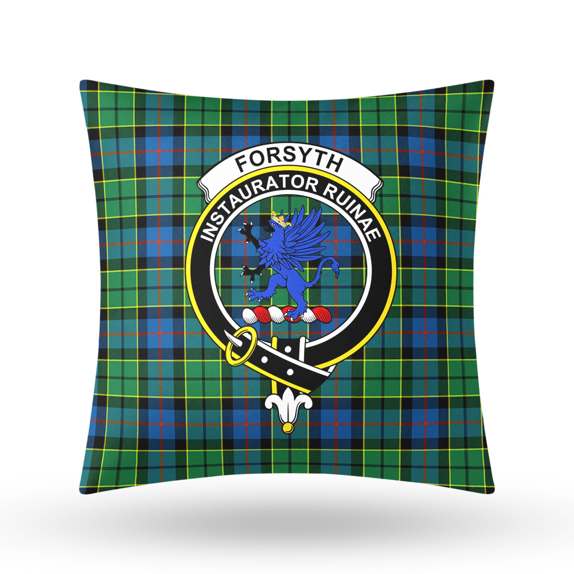 Forsyth Ancient Tartan Crest Pillow Cover