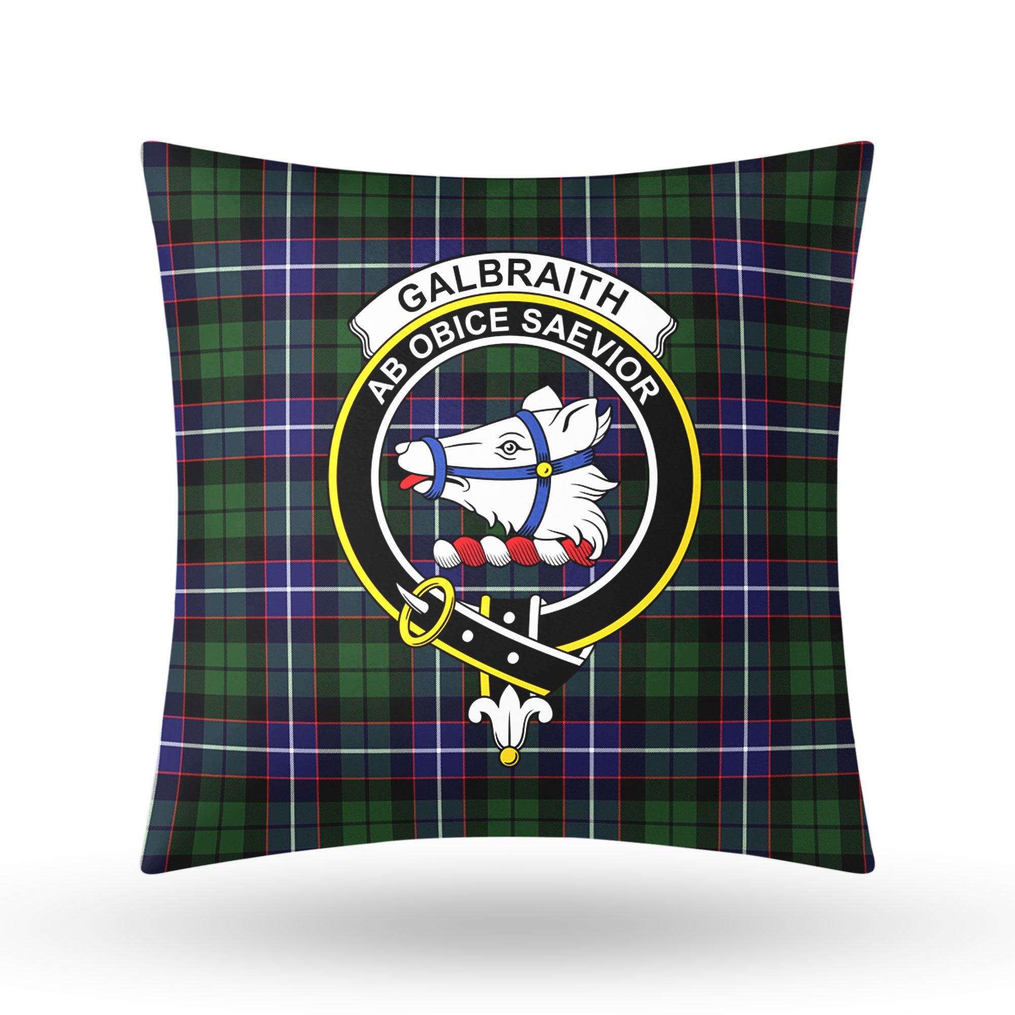 Galbraith Modern Tartan Crest Pillow Cover