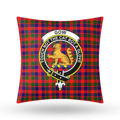 Gow (or McGouan) Tartan Crest Pillow Cover