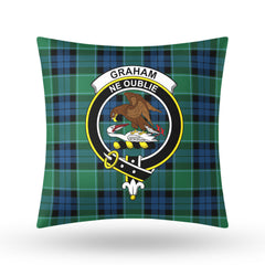 Graham of Menteith Ancient Tartan Crest Pillow Cover