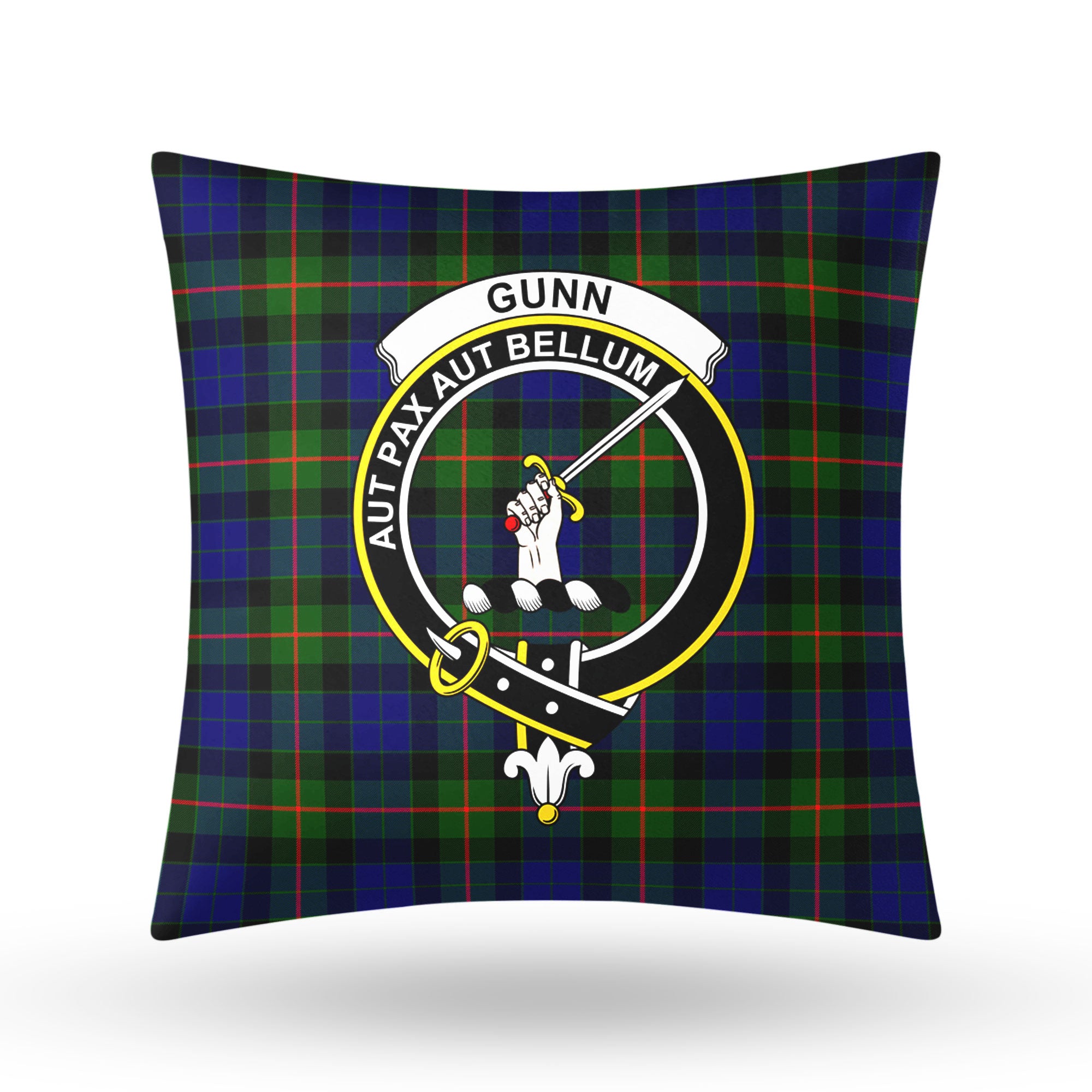 Gunn Modern Tartan Crest Pillow Cover