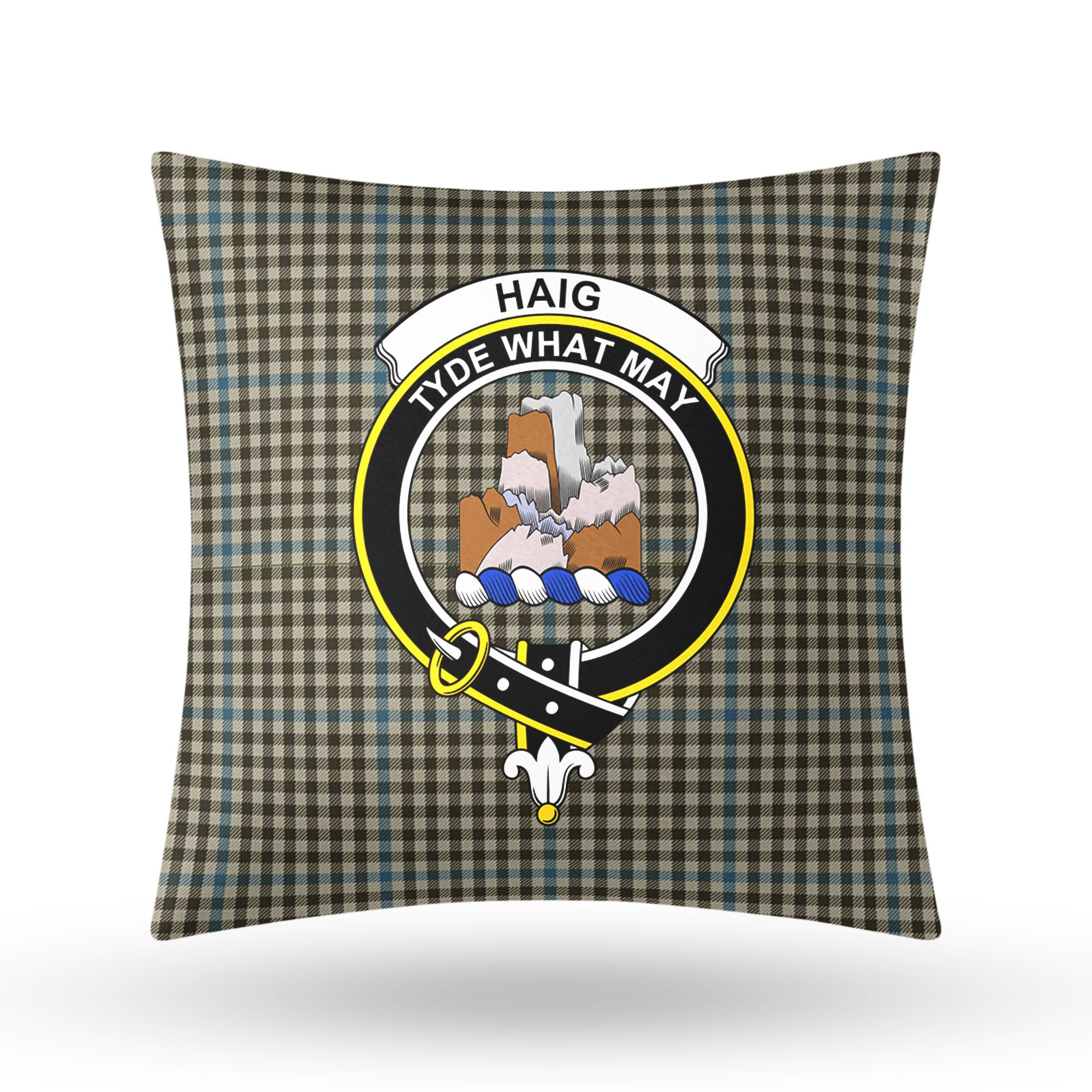 Haig Check Tartan Crest Pillow Cover