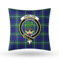 Hamilton Hunting Modern Tartan Crest Pillow Cover