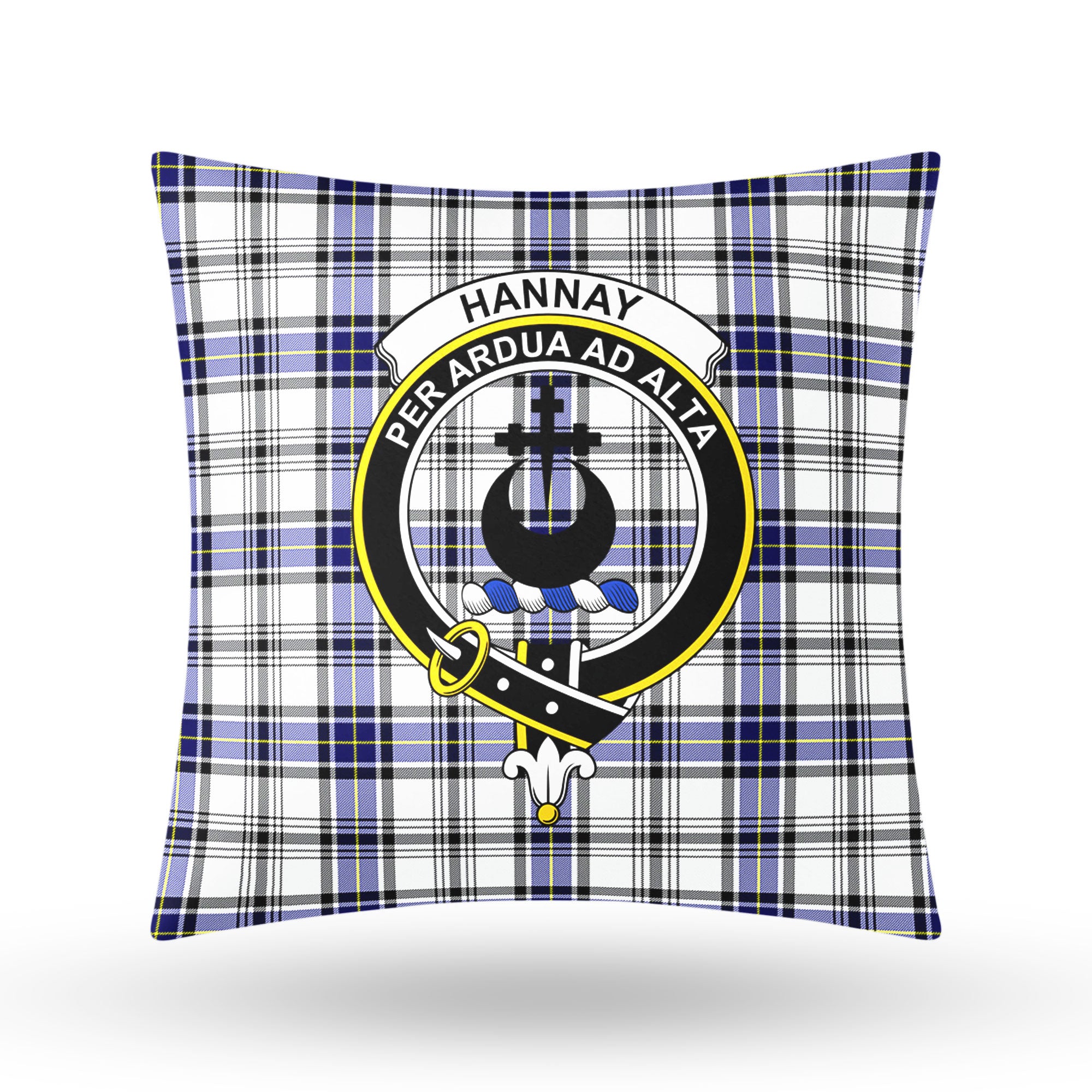 Hannay Modern Tartan Crest Pillow Cover