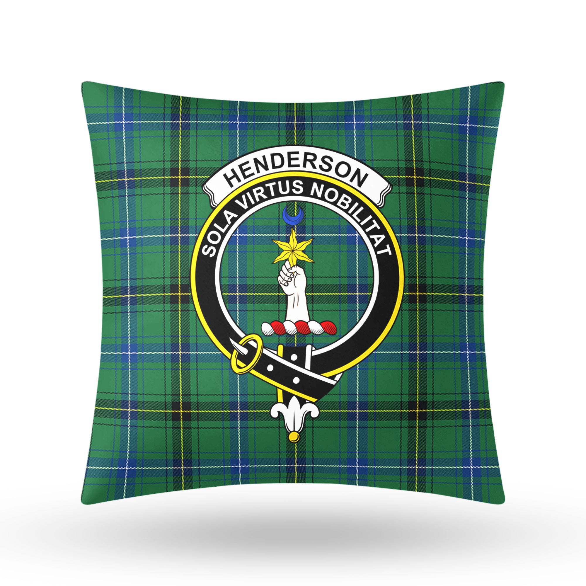 Henderson Ancient Tartan Crest Pillow Cover