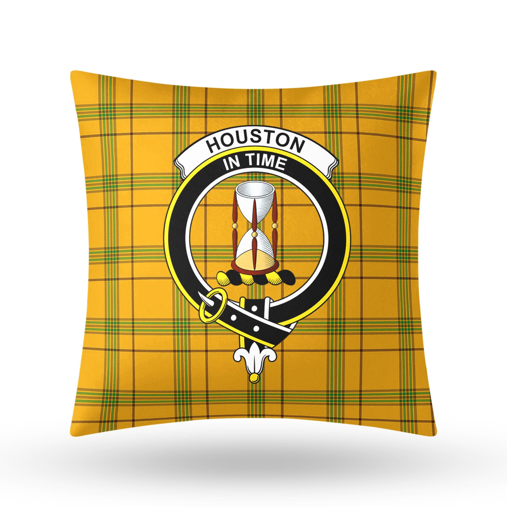 Houston Tartan Crest Pillow Cover