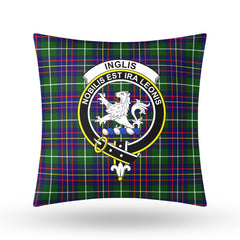 Inglis Modern Tartan Crest Pillow Cover