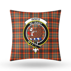 Innes Ancient Tartan Crest Pillow Cover