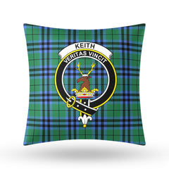 Keith Ancient Tartan Crest Pillow Cover