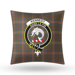 Kennedy Weathered Tartan Crest Pillow Cover