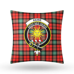 Kerr Ancient Tartan Crest Pillow Cover