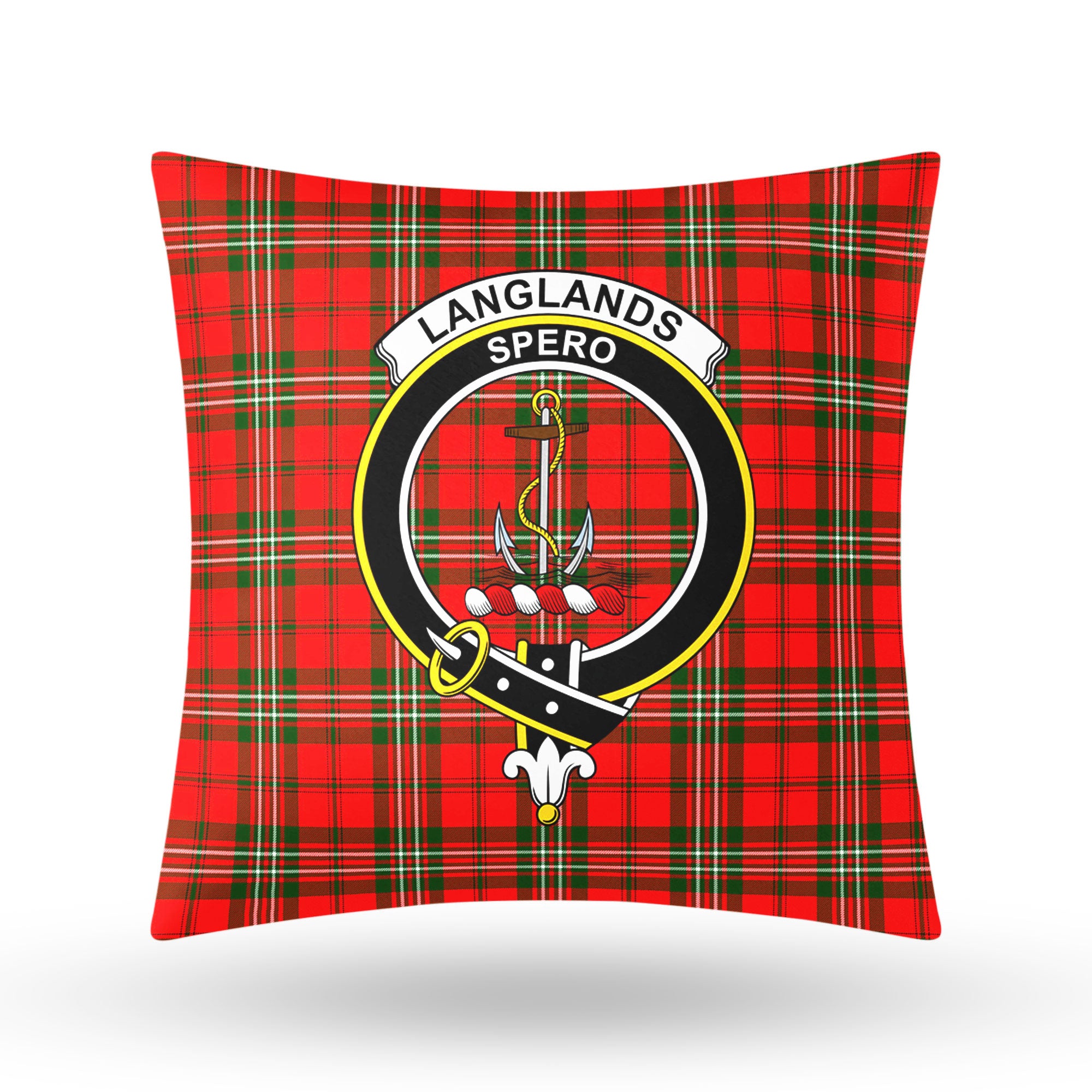 Langlands Tartan Crest Pillow Cover