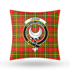 Leask Tartan Crest Pillow Cover