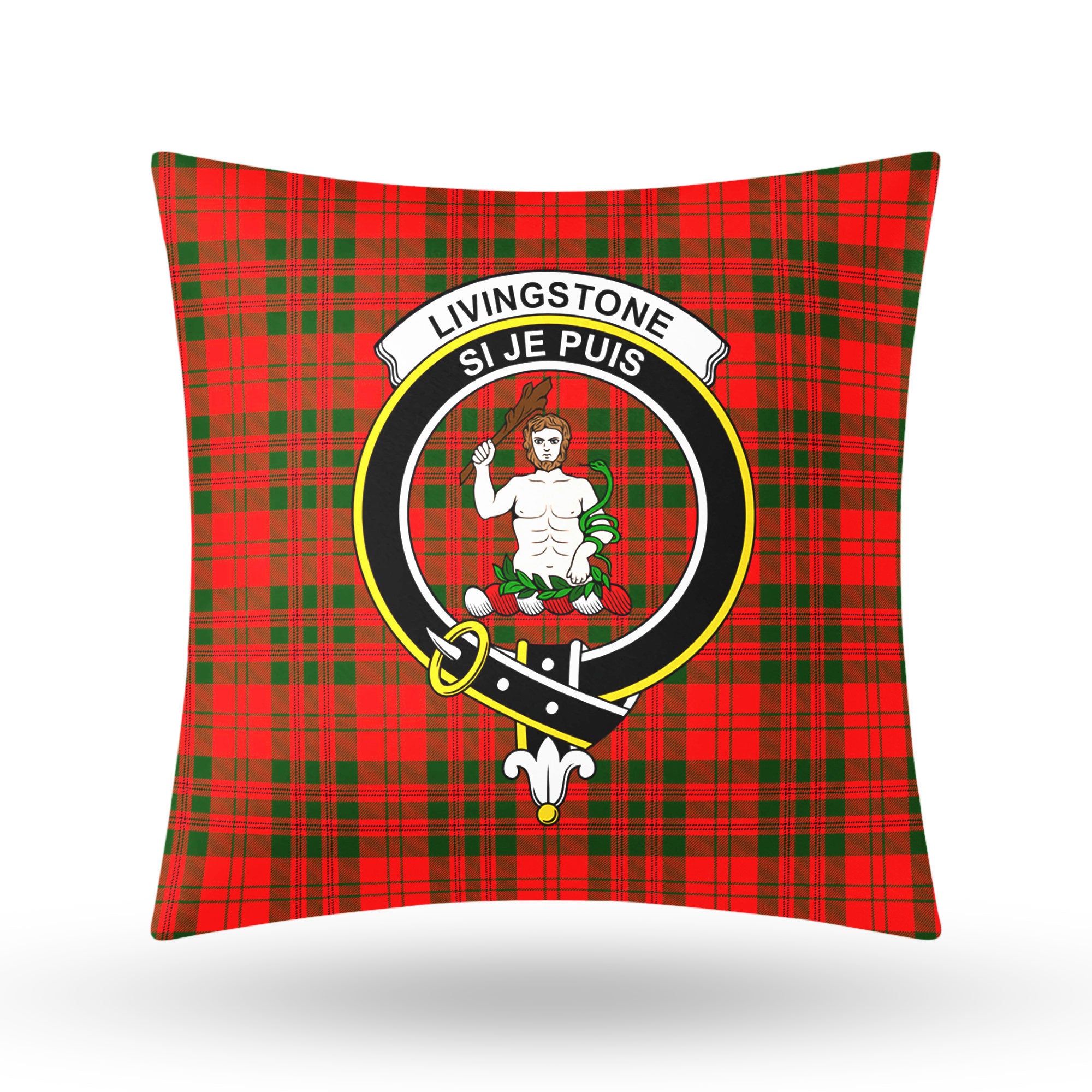 Livingstone Tartan Crest Pillow Cover