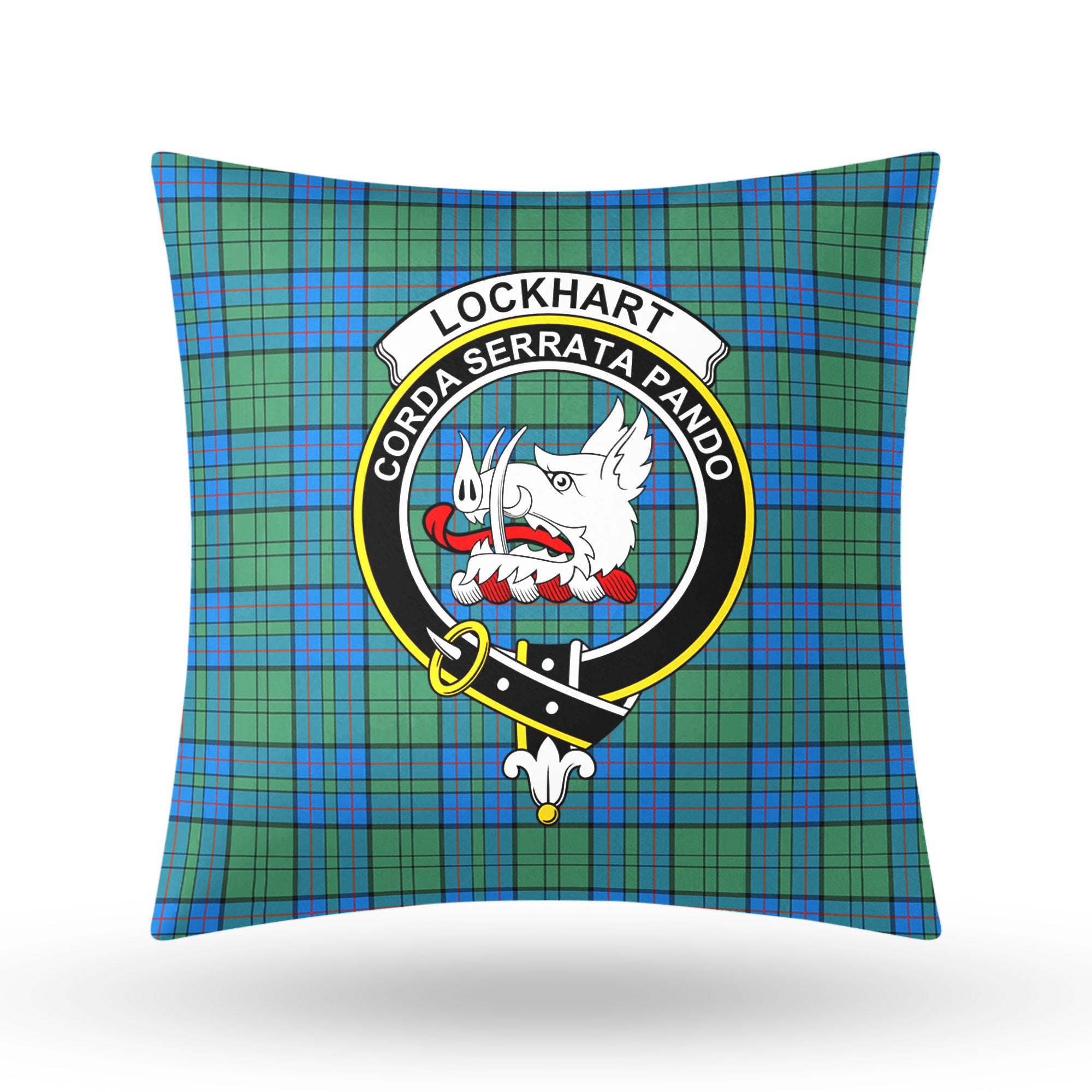 Lockhart Tartan Crest Pillow Cover