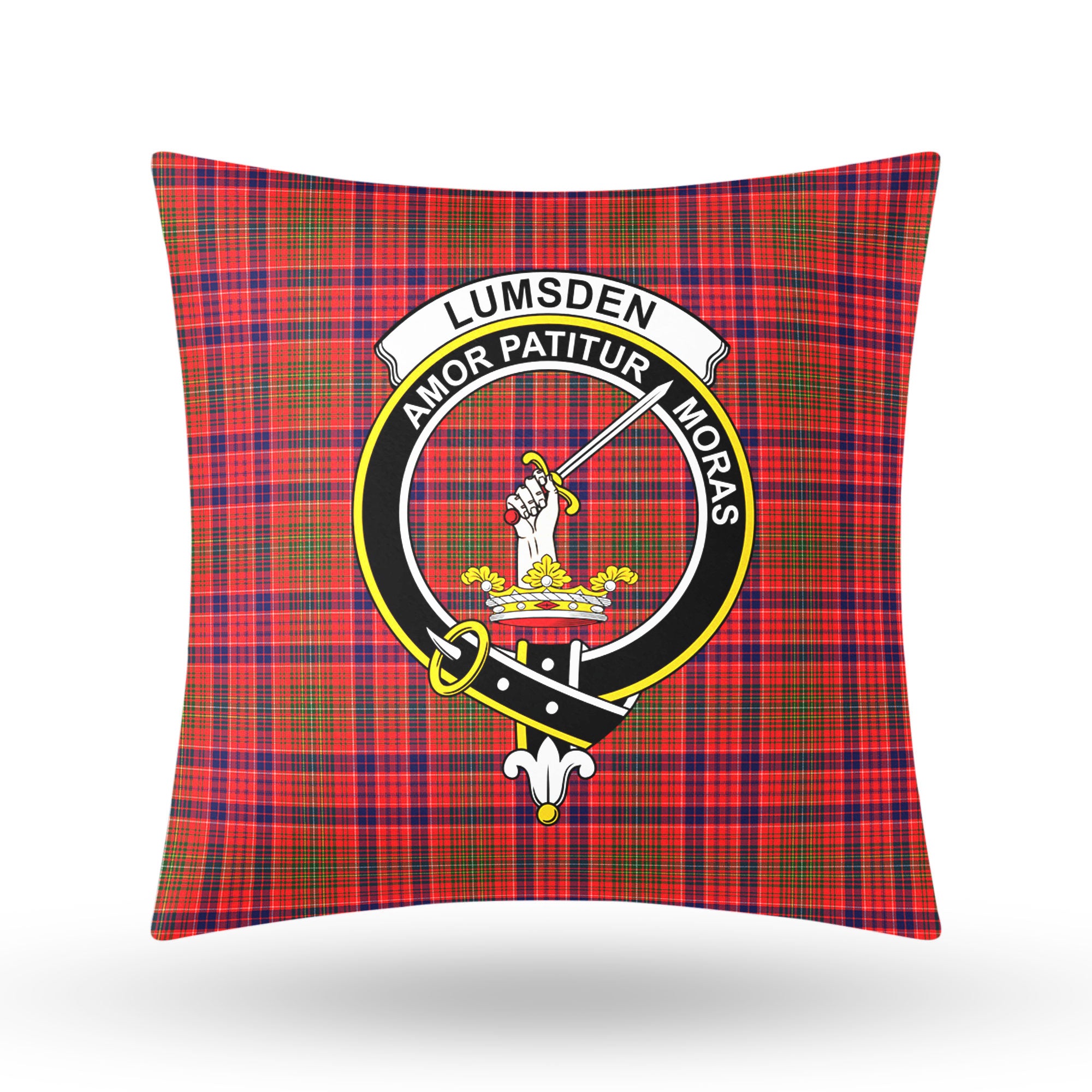 Lumsden Modern Tartan Crest Pillow Cover