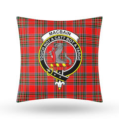 MacBain Tartan Crest Pillow Cover