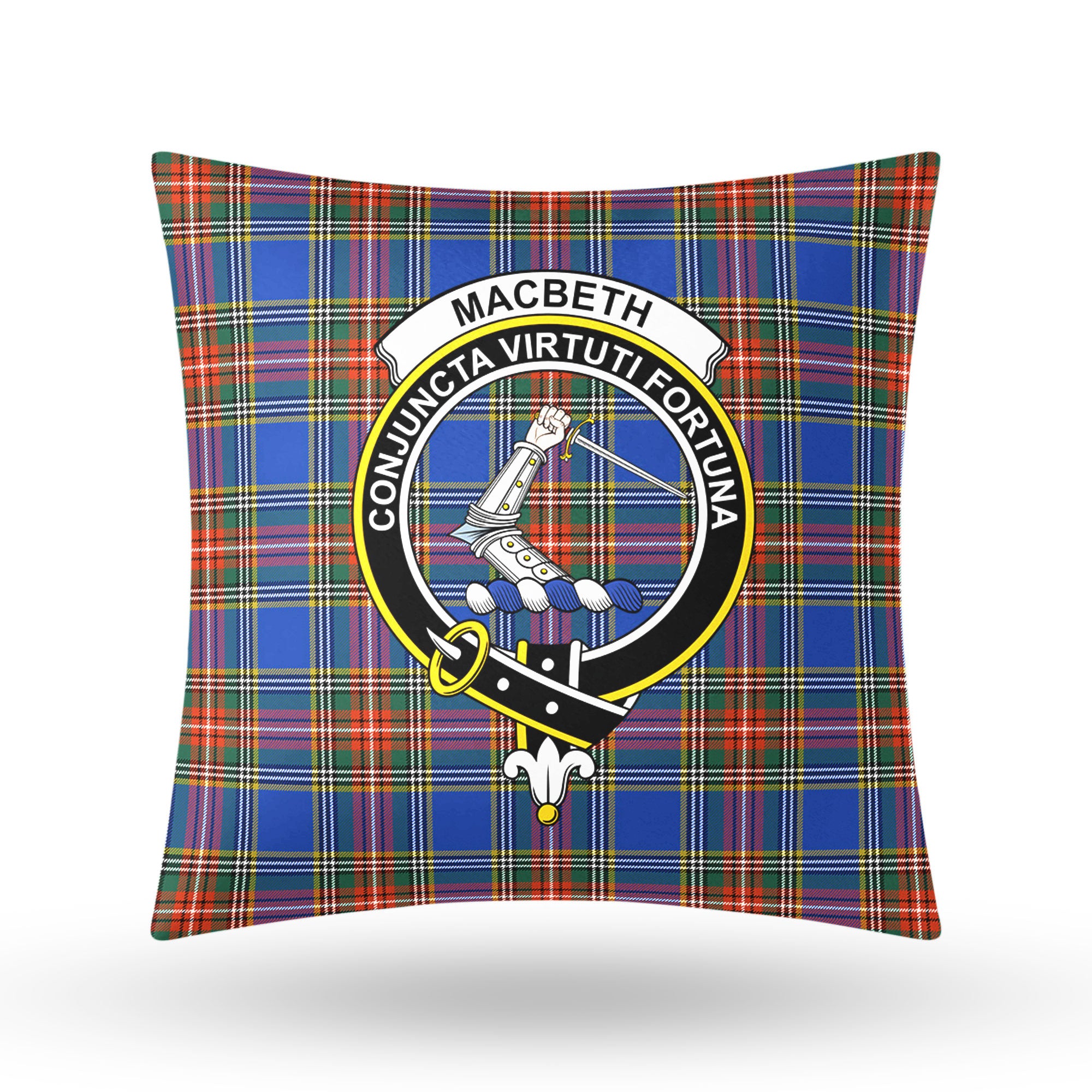 MacBeth Ancient Tartan Crest Pillow Cover