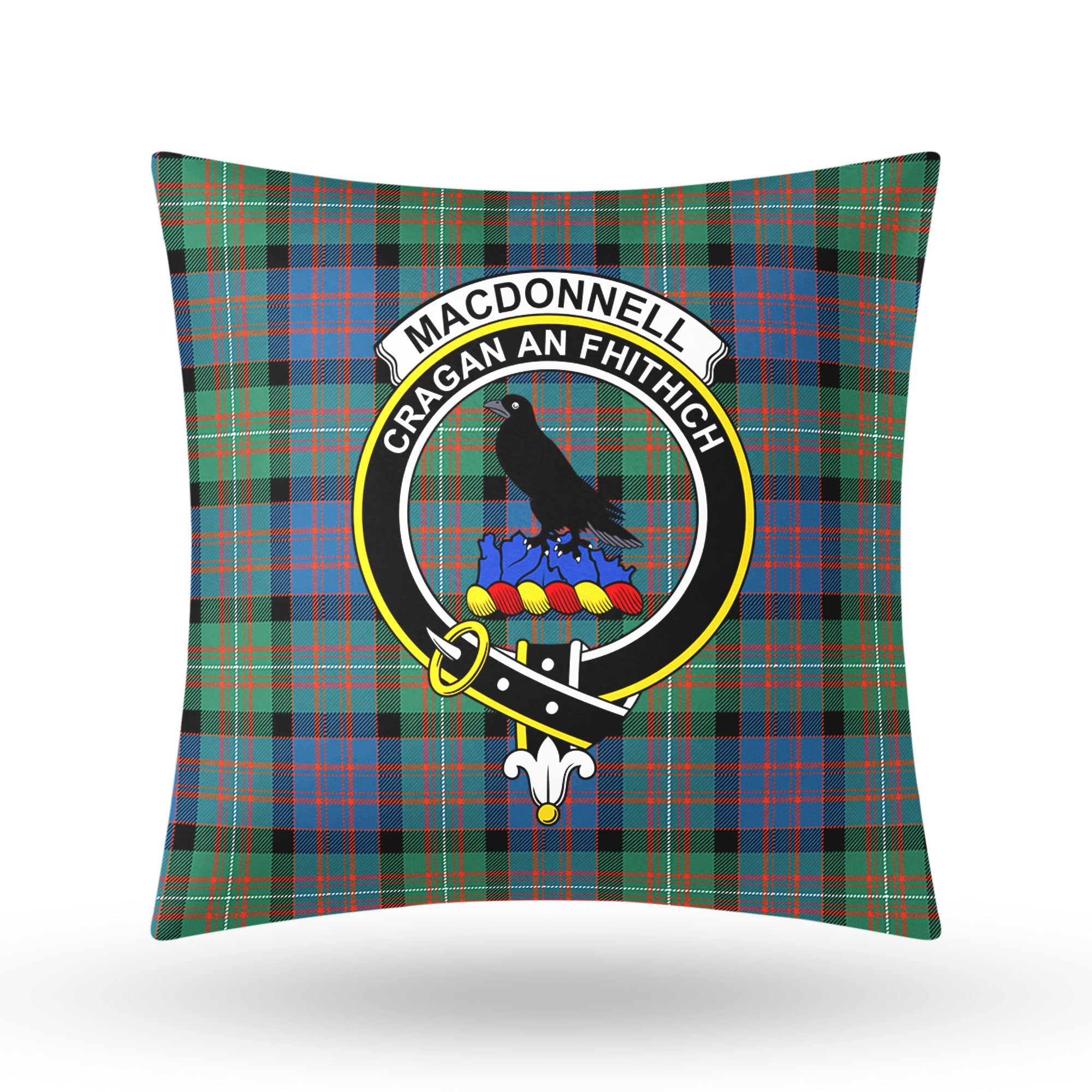 MacDonnell of Glengarry Ancient Tartan Crest Pillow Cover