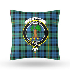 MacEwan Ancient Tartan Crest Pillow Cover