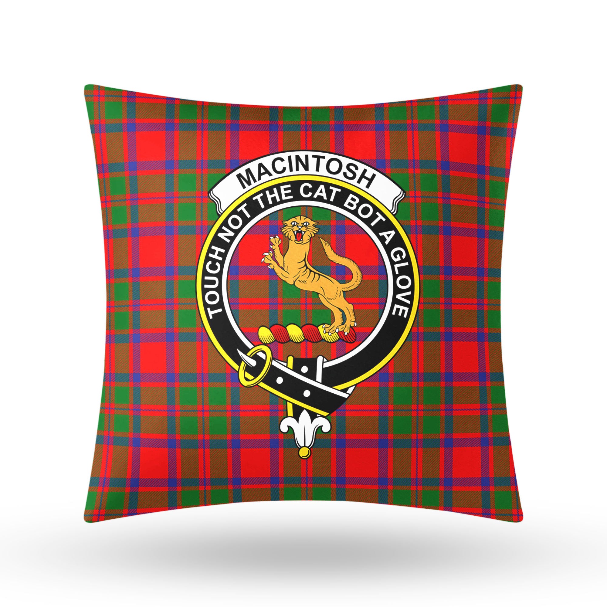 MacIntosh Modern Tartan Crest Pillow Cover