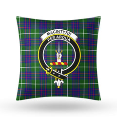 MacIntyre Hunting Modern Tartan Crest Pillow Cover