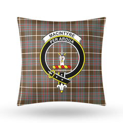 MacIntyre Hunting Weathered Tartan Crest Pillow Cover