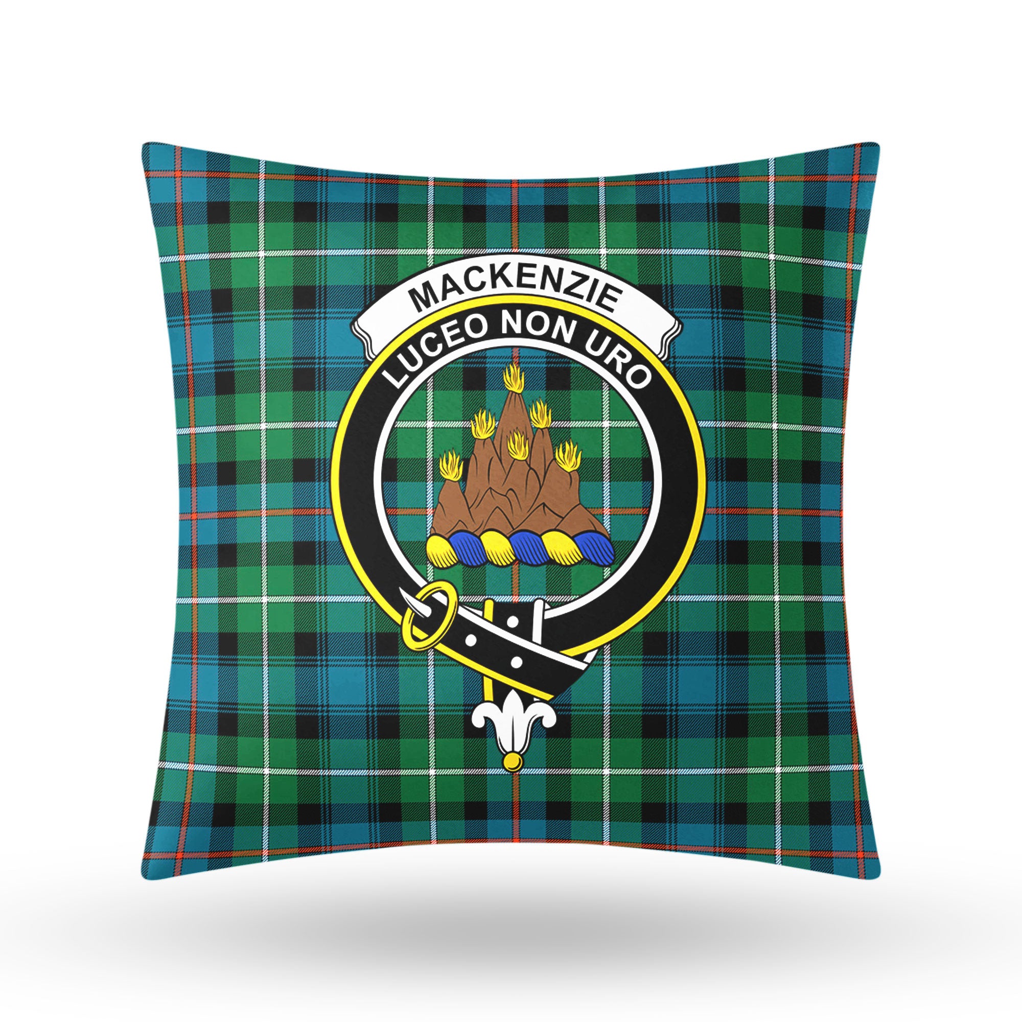 MacKenzie Ancient Tartan Crest Pillow Cover