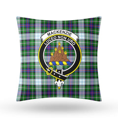 MacKenzie Dress Modern Tartan Crest Pillow Cover