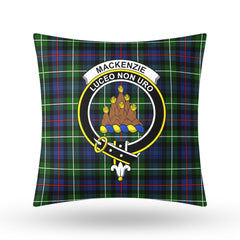 MacKenzie Modern Tartan Crest Pillow Cover