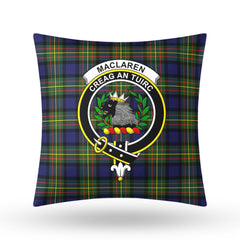 MacLaren Modern Tartan Crest Pillow Cover