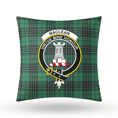 MacLean Hunting Ancient Tartan Crest Pillow Cover