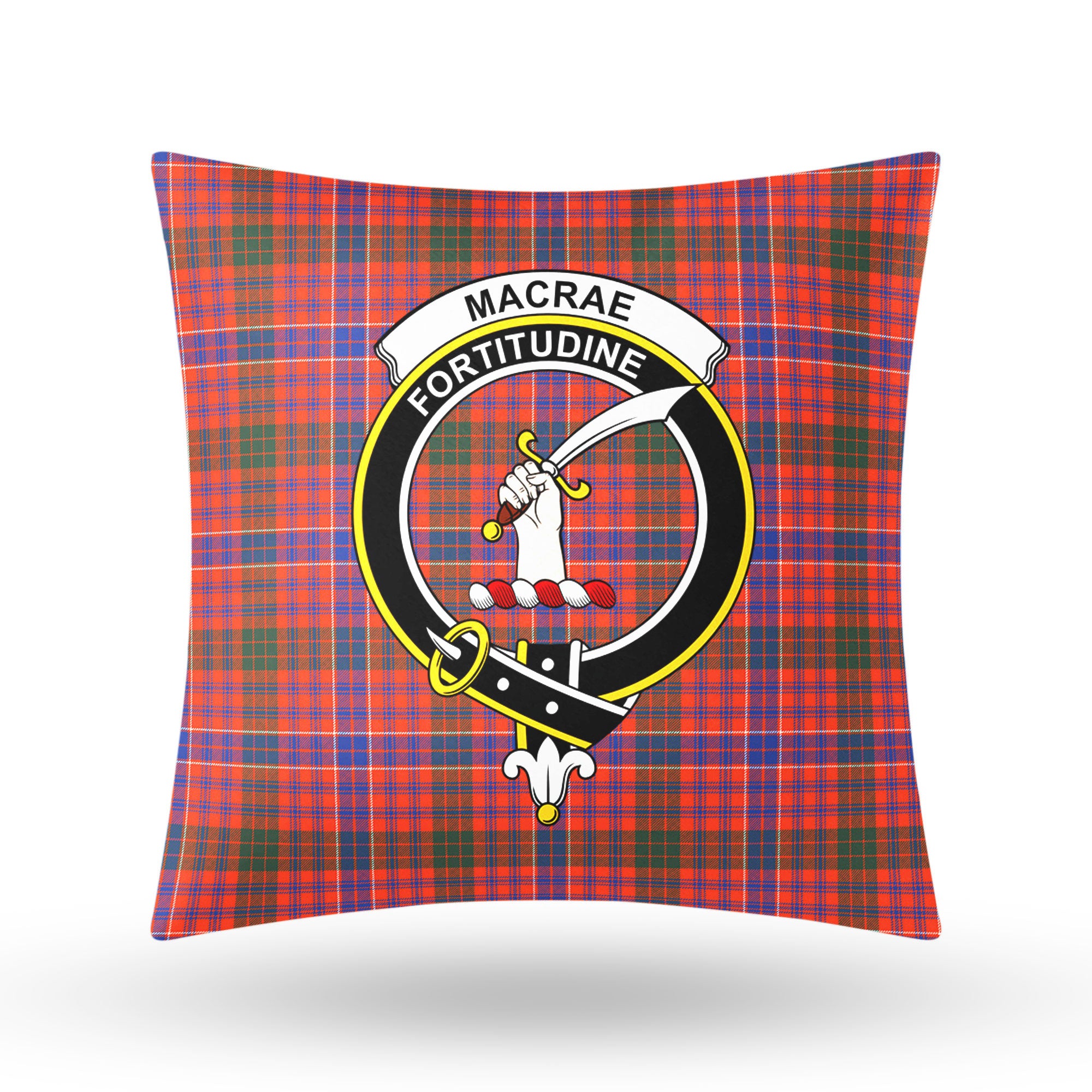 MacRae Ancient Tartan Crest Pillow Cover