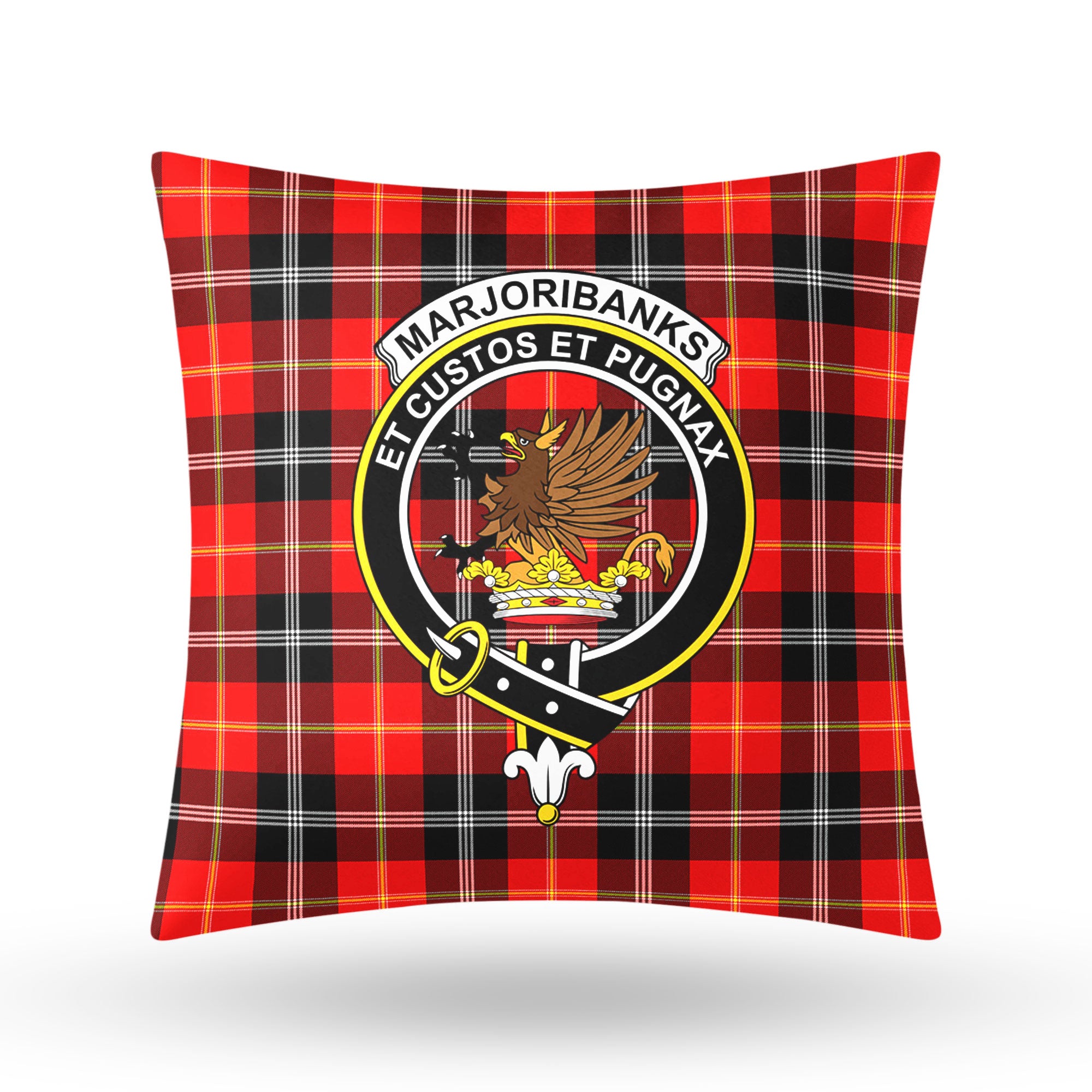 Marjoribanks Tartan Crest Pillow Cover