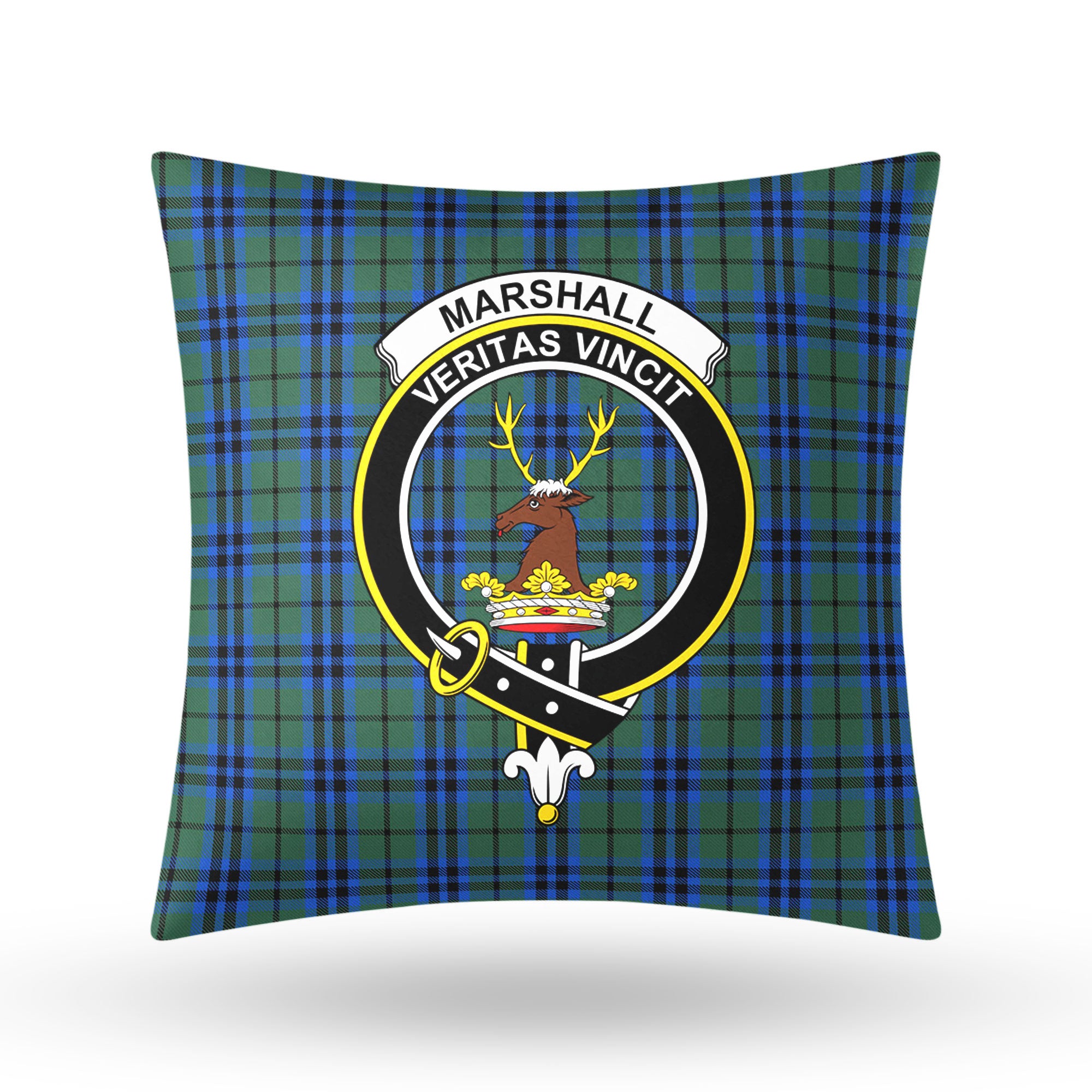 Marshall Tartan Crest Pillow Cover