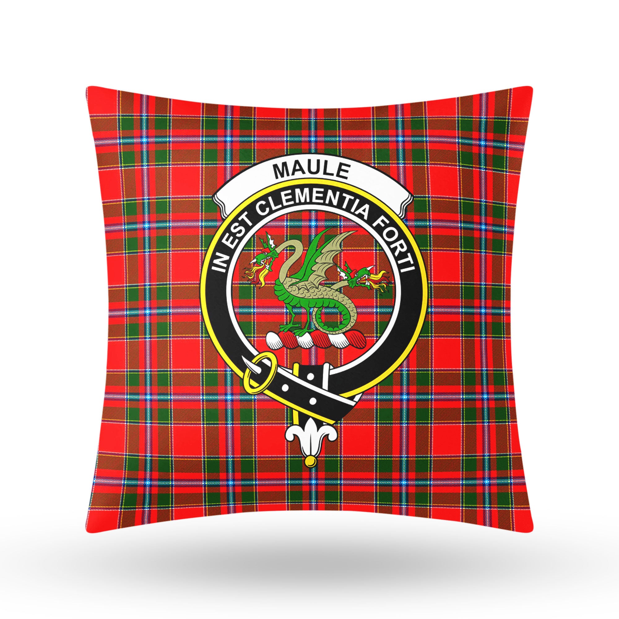 Maule Tartan Crest Pillow Cover