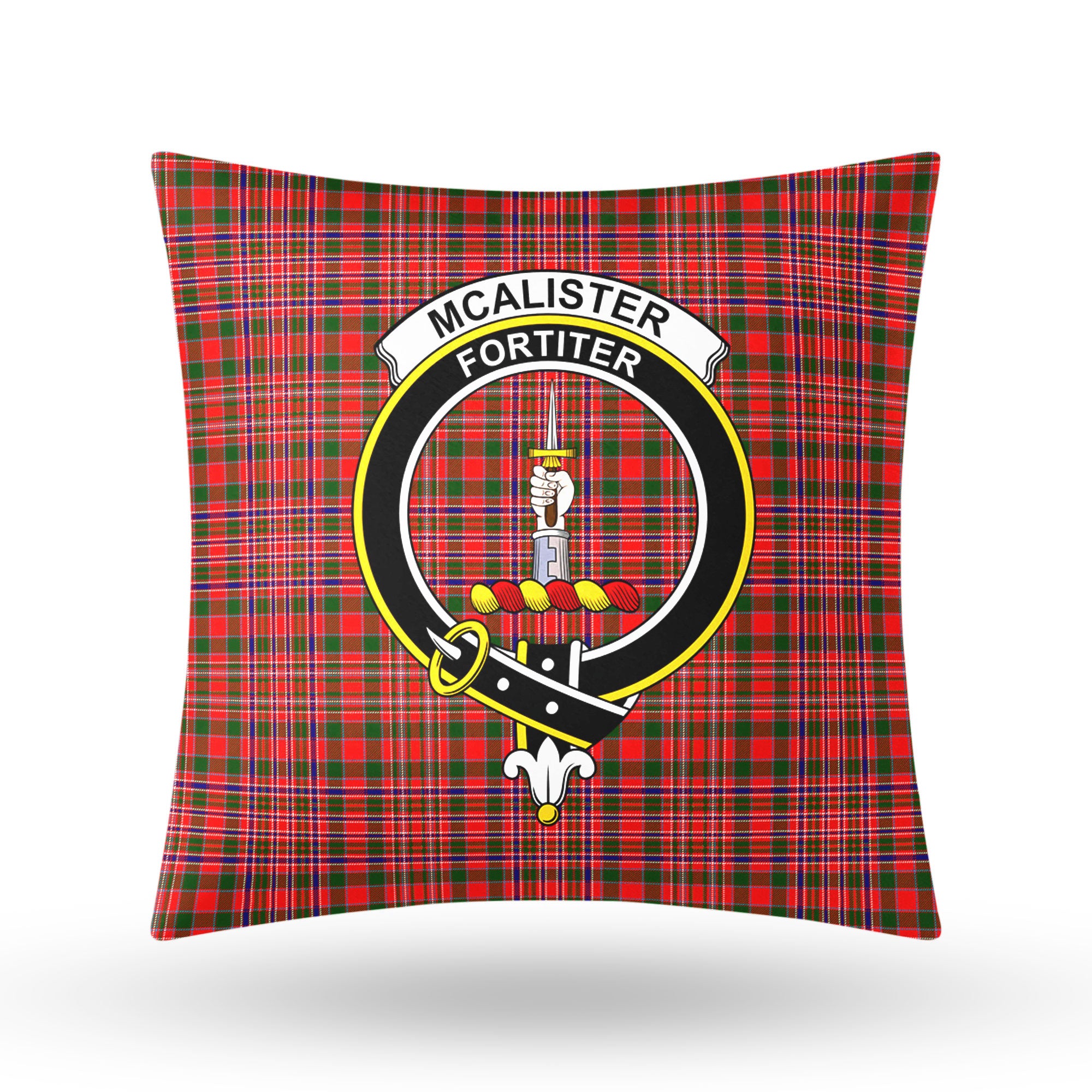 McAlister Modern Tartan Crest Pillow Cover