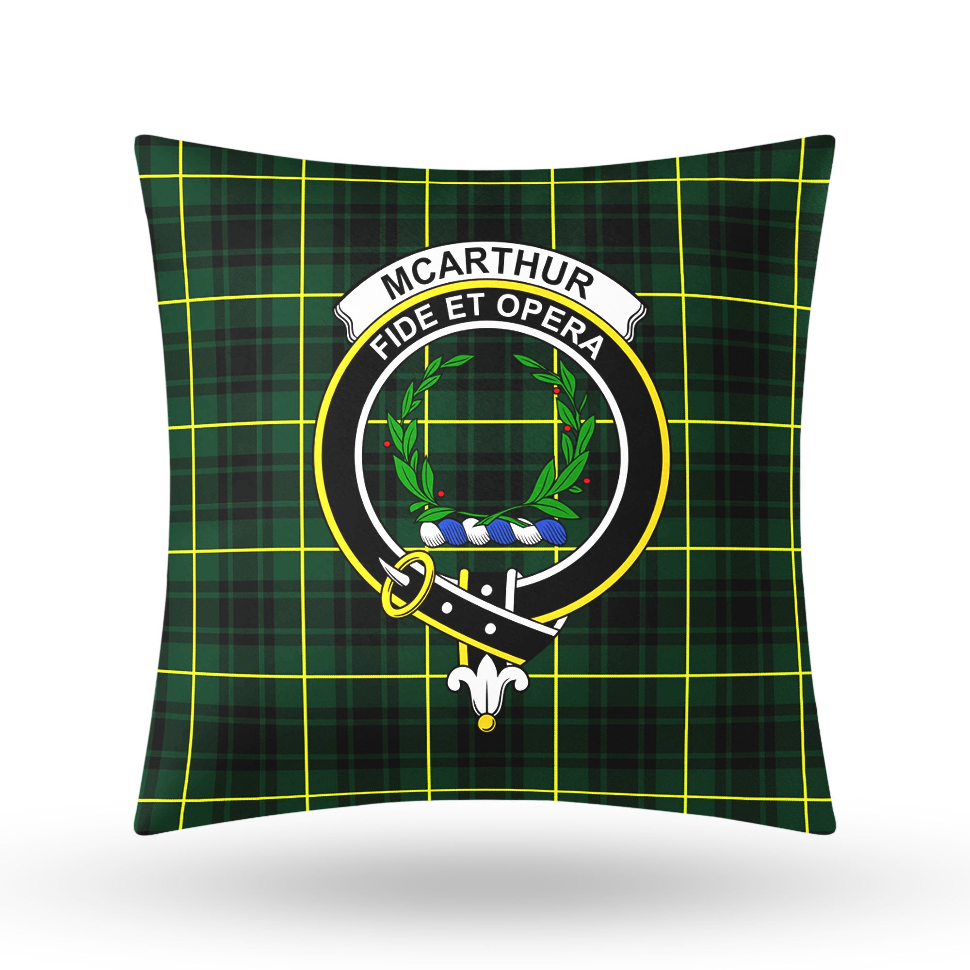 McArthur Modern Tartan Crest Pillow Cover