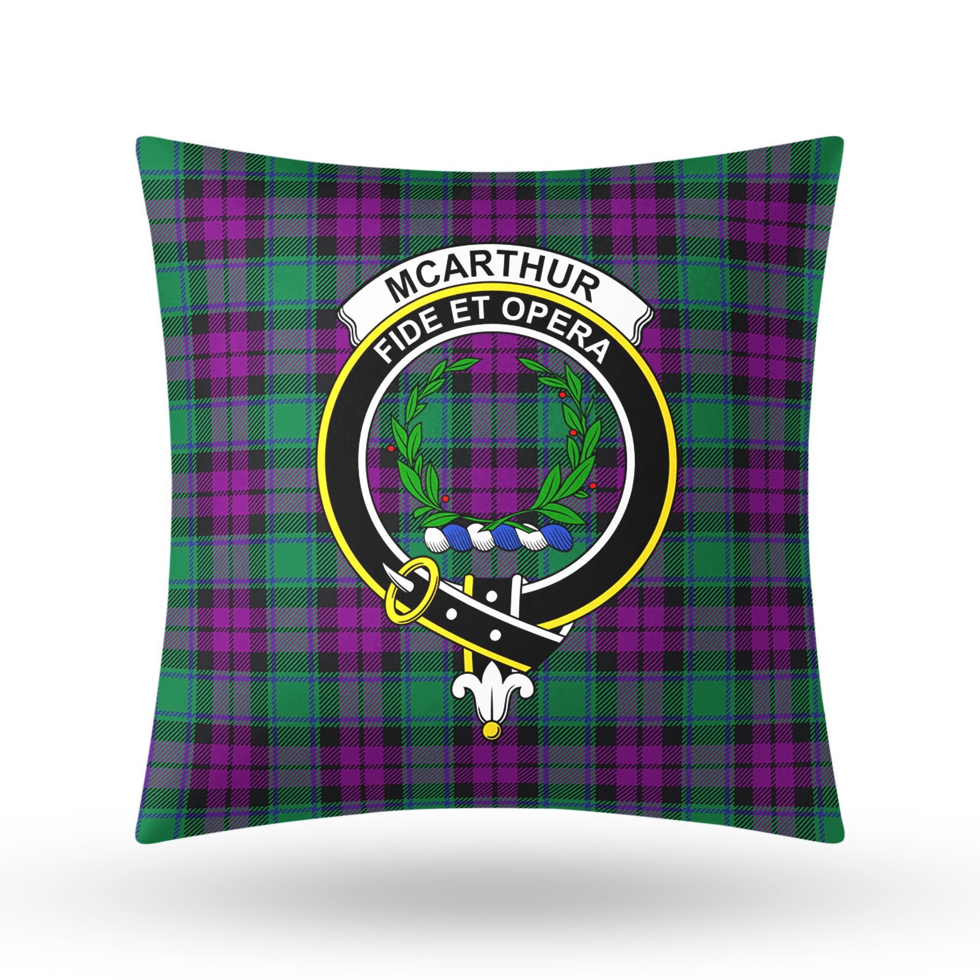 McArthur - Milton Tartan Crest Pillow Cover