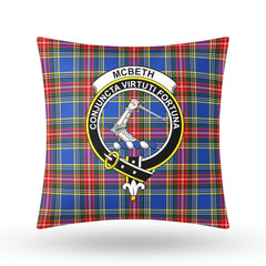 McBeth Modern Tartan Crest Pillow Cover